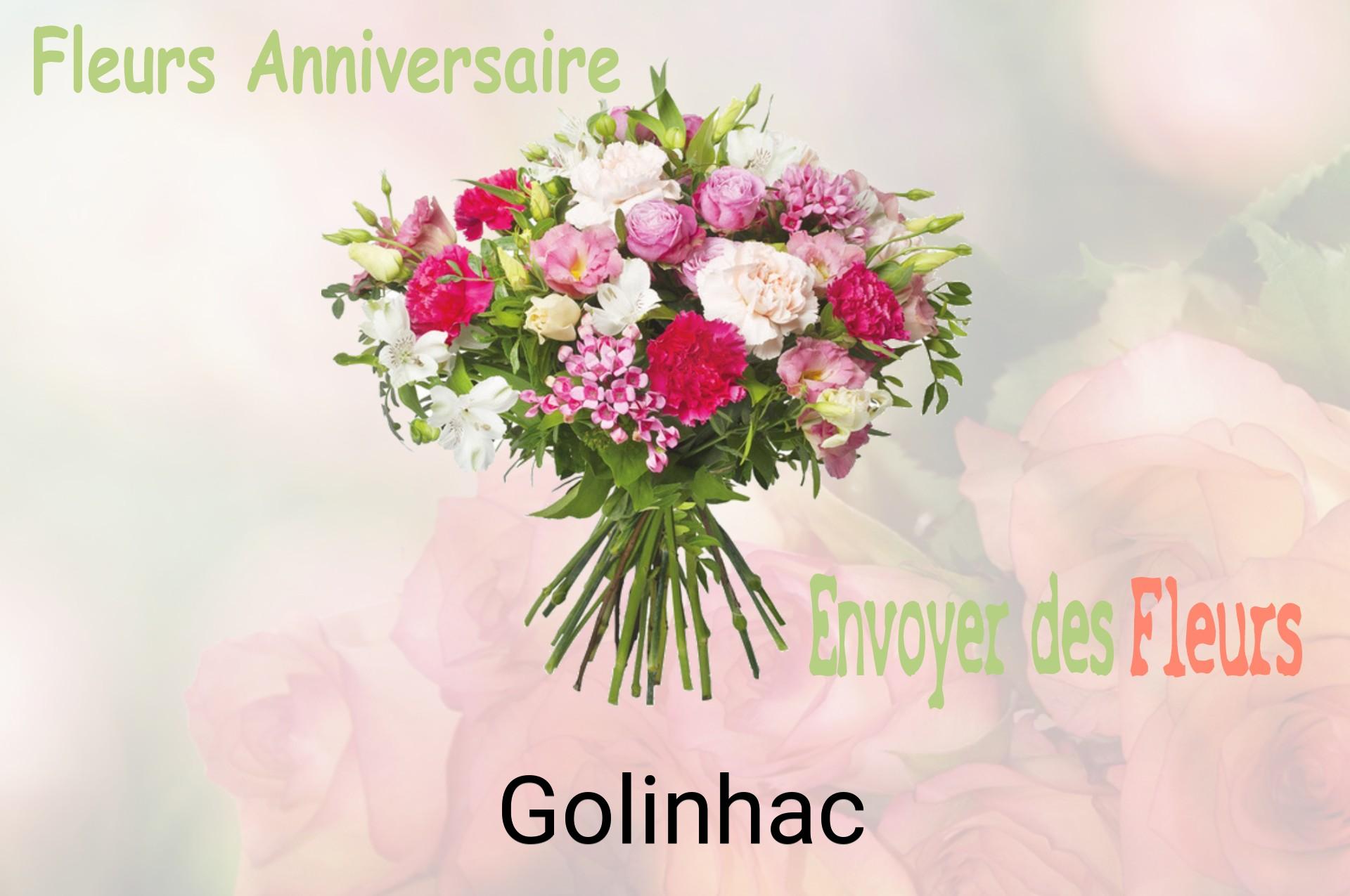 Bouquet de fleurs d’anniversaire livré à Golinhac
